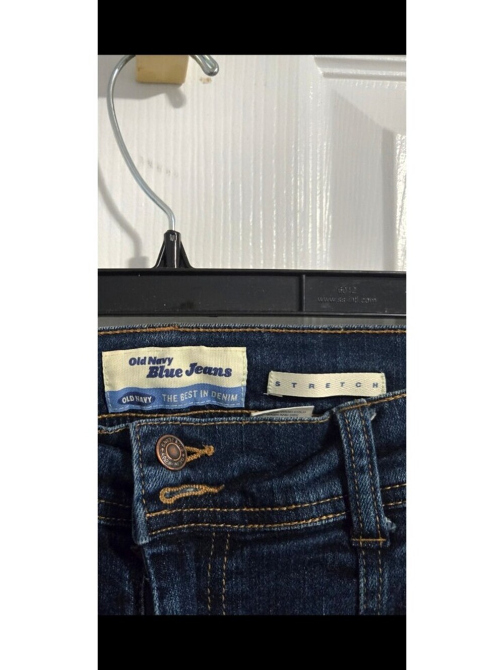 Vintage Old Navy Y2K Jeans Front Seam Flare Bootcut Dark Wash Stretch Size 12 - Picture 14 of 14